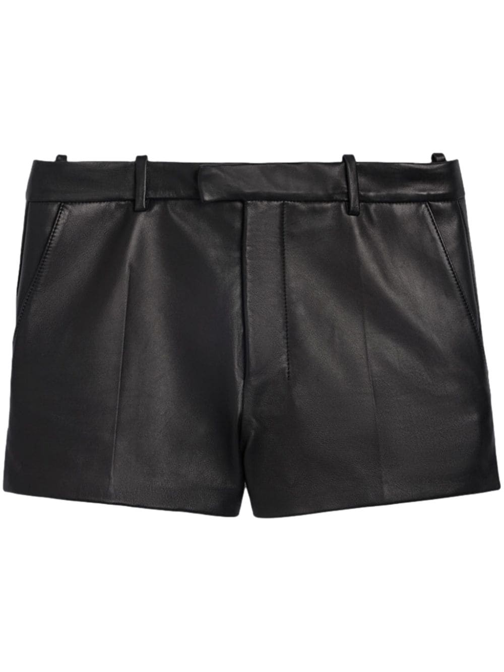 AMI Paris leather tailored shorts - Black von AMI Paris