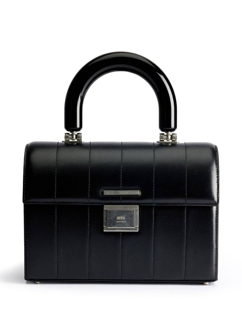 AMI Paris leather top handle bag - Black von AMI Paris