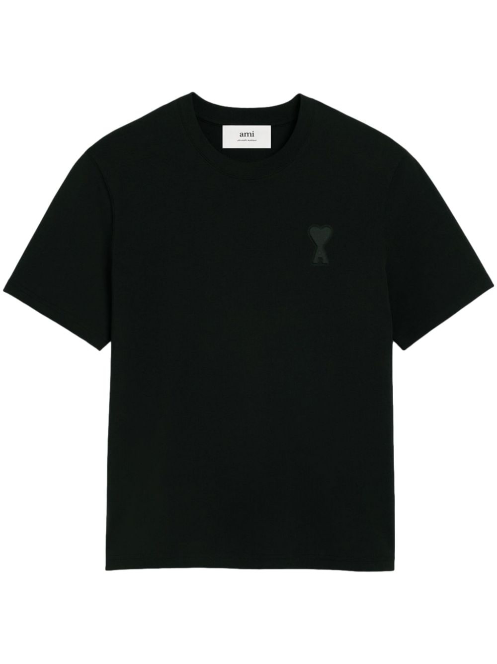 AMI Paris logo-embossed cotton T-shirt - Black von AMI Paris
