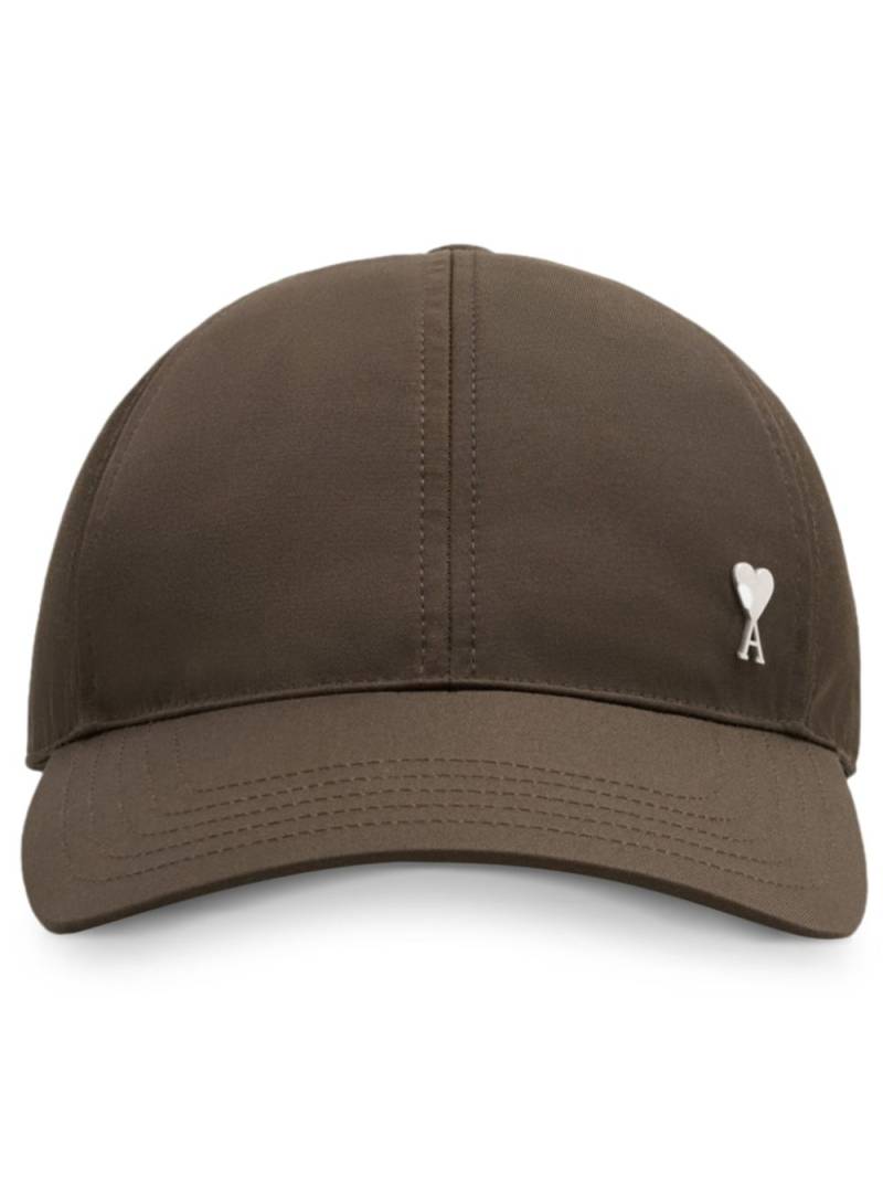 AMI Paris logo motif cap - Brown von AMI Paris