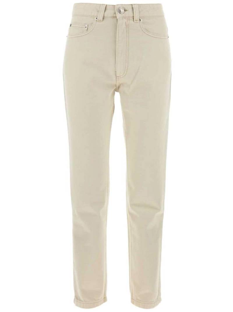 AMI Paris logo patch jeans - Neutrals von AMI Paris