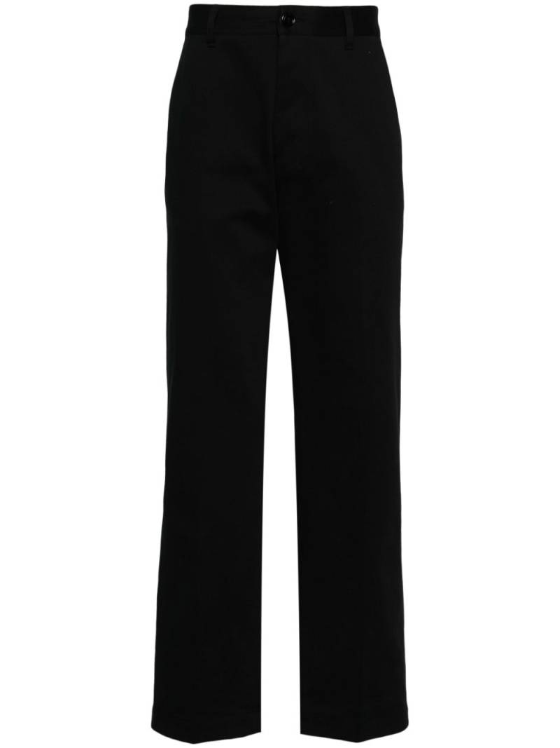 AMI Paris logo-patch trousers - Black von AMI Paris