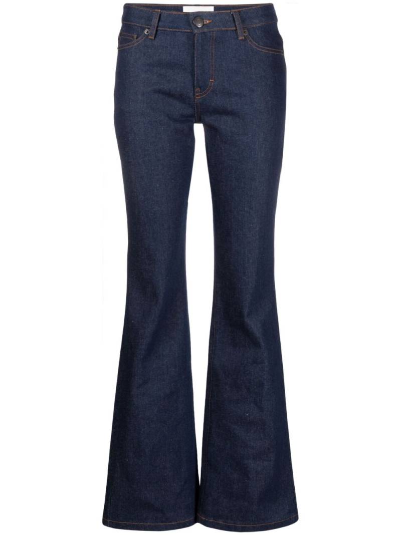 AMI Paris mid-rise bootcut jeans - Blue von AMI Paris