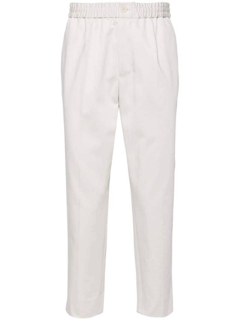 AMI Paris elasticated-waist cropped trousers - White von AMI Paris