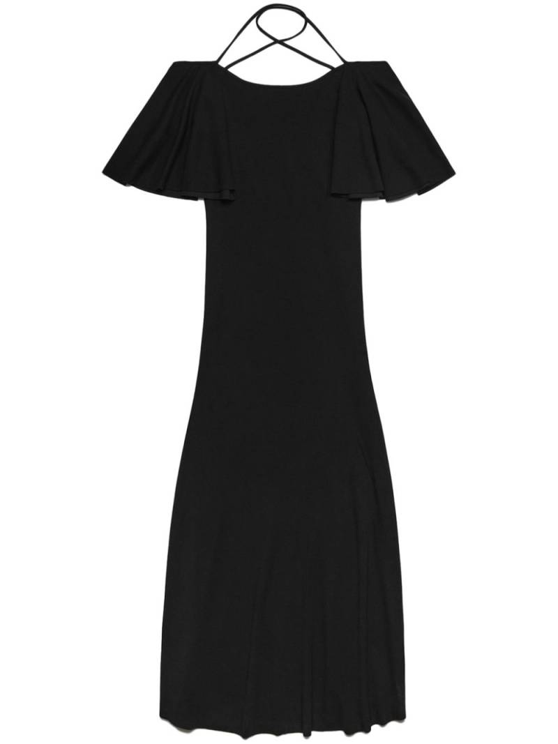 AMI Paris open-back halterneck midi dress - Black von AMI Paris