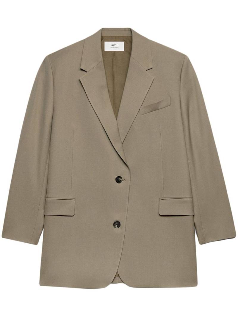 AMI Paris oversize single-breasted blazer - Neutrals von AMI Paris