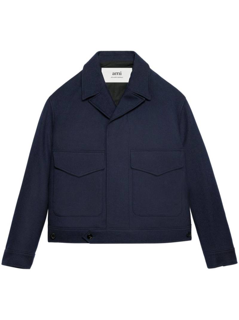 AMI Paris oversize virgin wool jacket - Blue von AMI Paris