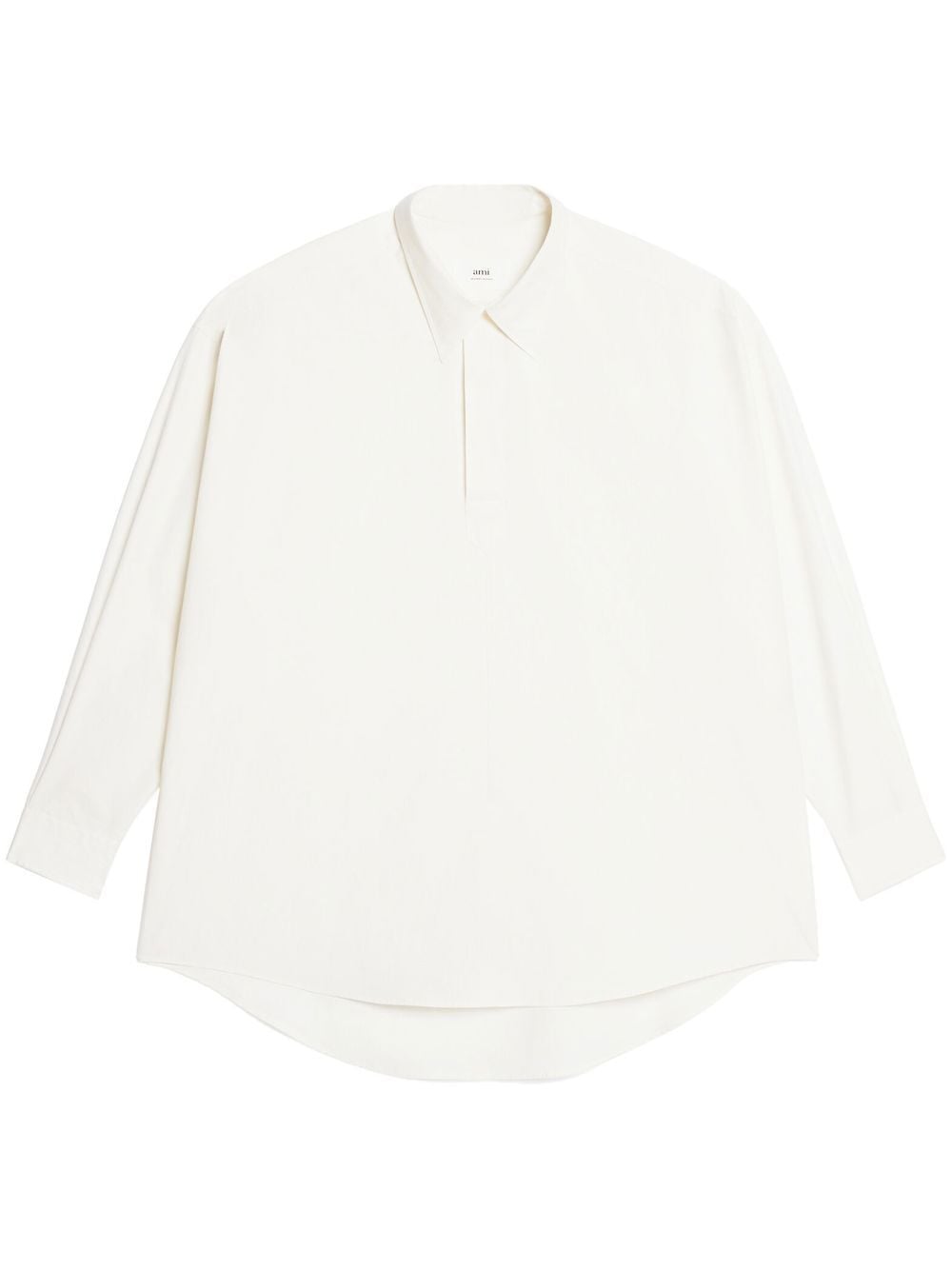 AMI Paris oversized long-sleeve shirt - White von AMI Paris