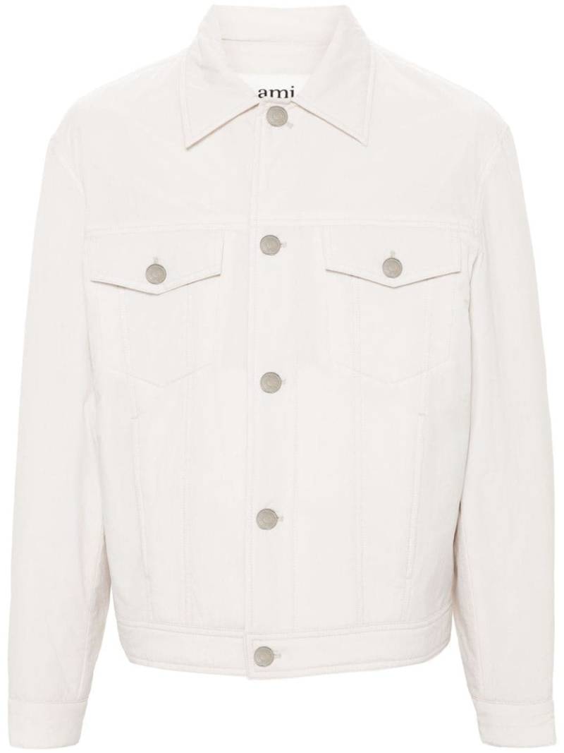 AMI Paris padded buttoned jacket - White von AMI Paris