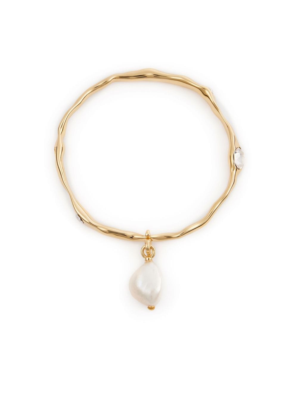 AMI Paris Crash pearl-drop bracelet - Gold von AMI Paris