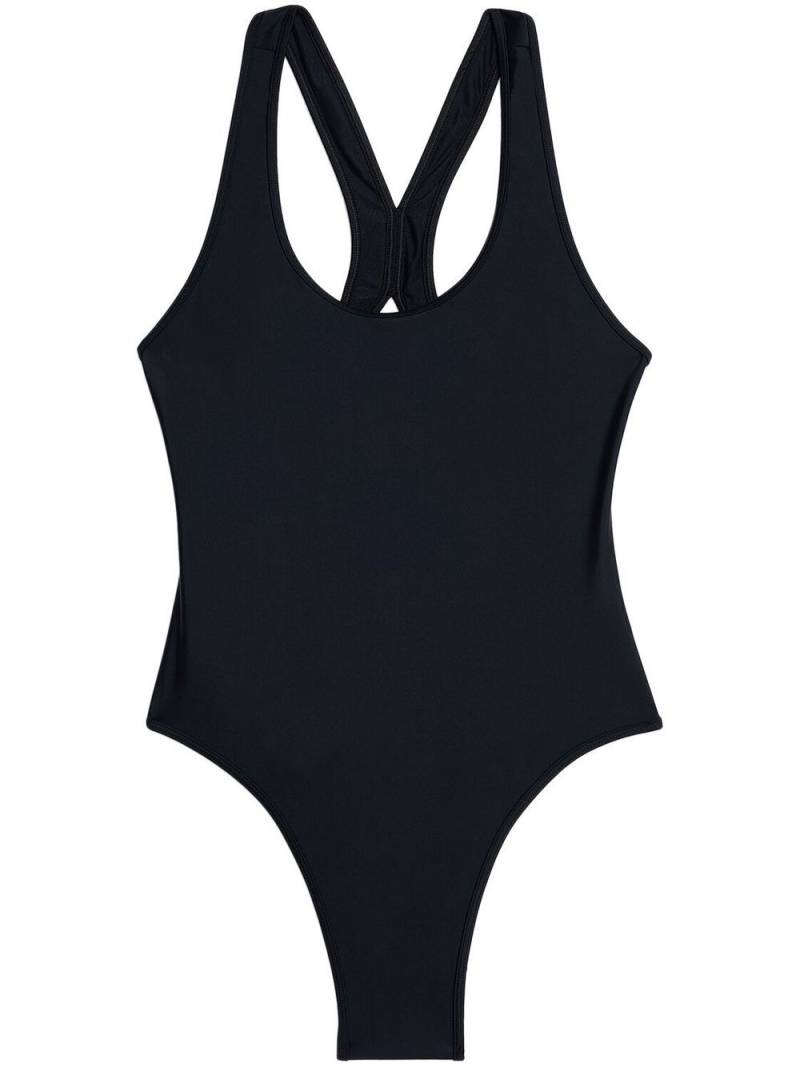 AMI Paris plain one-piece swimsuit - Black von AMI Paris