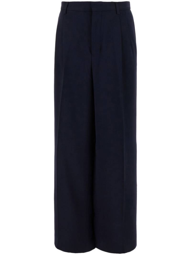 AMI Paris pleated wide-leg trousers - Blue von AMI Paris