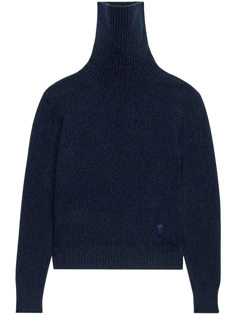 AMI Paris roll-neck cashmere jumper - Blue von AMI Paris