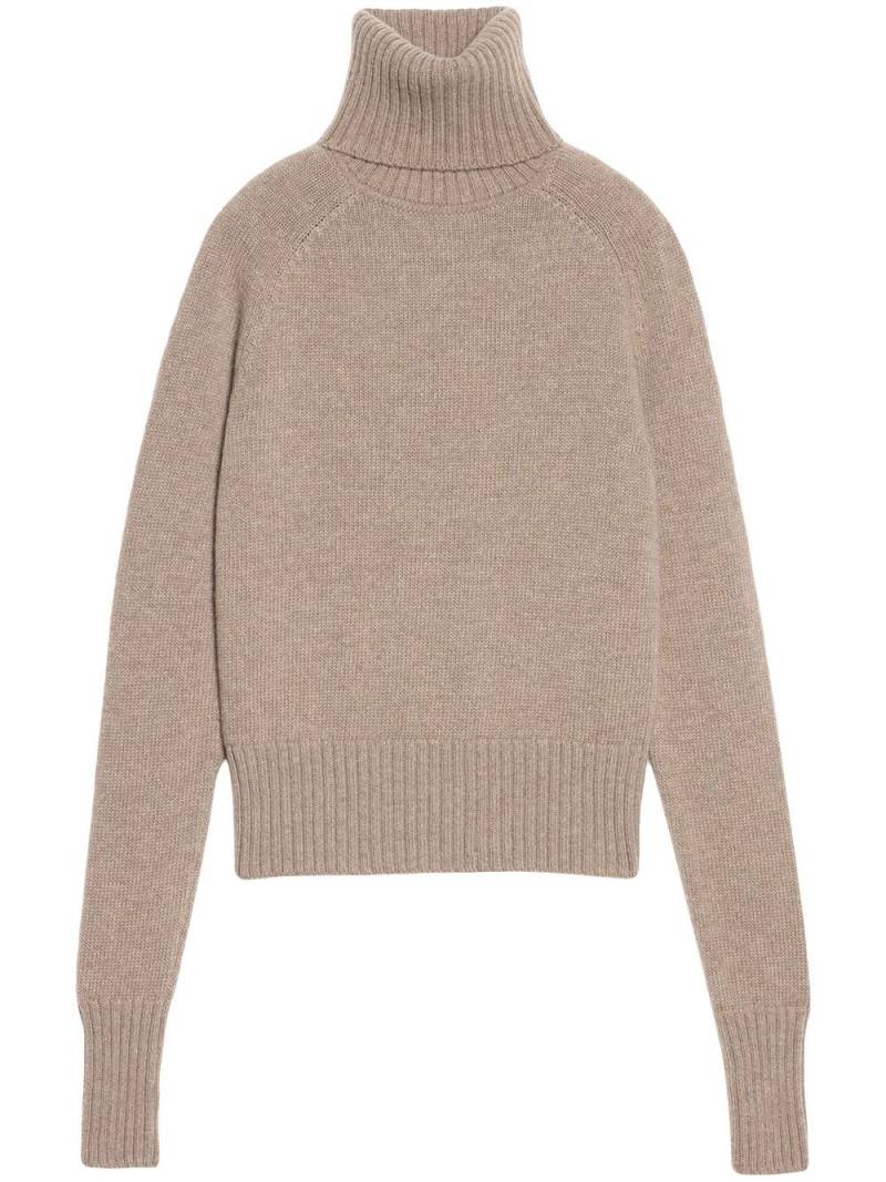 AMI Paris roll-neck virgin-wool jumper - Neutrals von AMI Paris