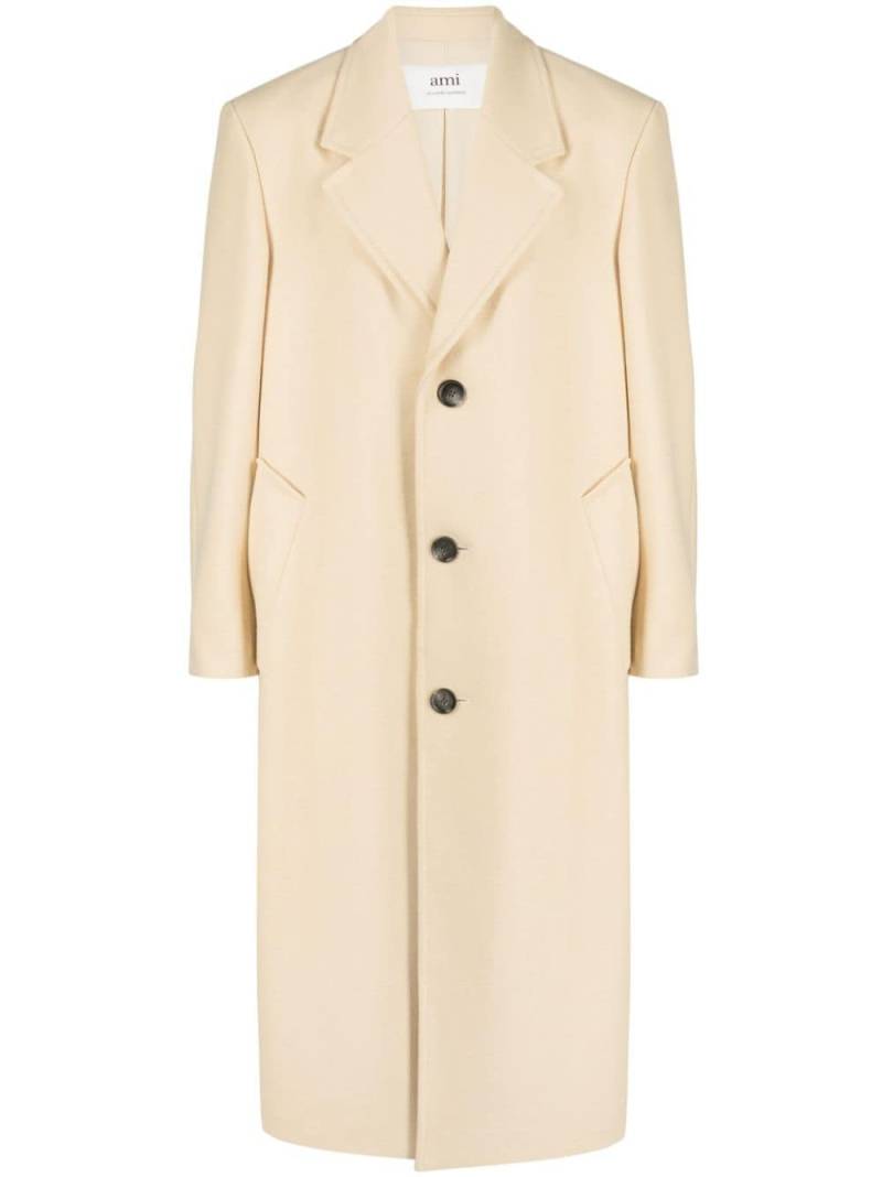 AMI Paris single-breasted coat - Neutrals von AMI Paris