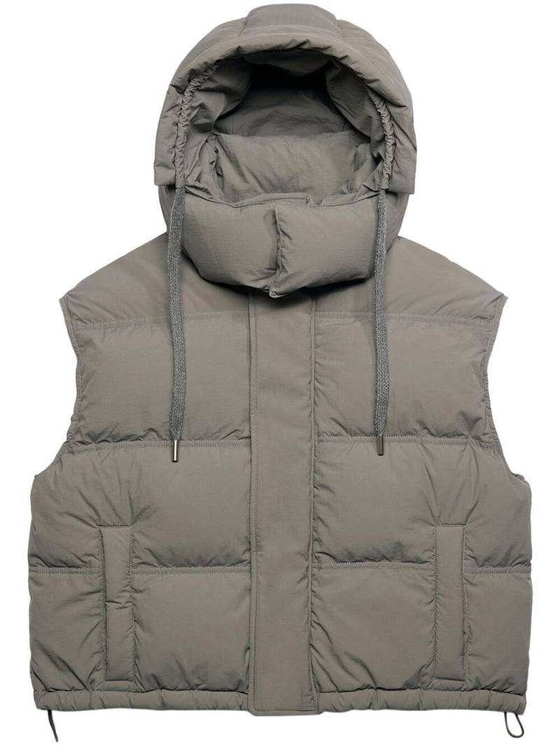 AMI Paris sleeveless hooded gillet - Grey von AMI Paris