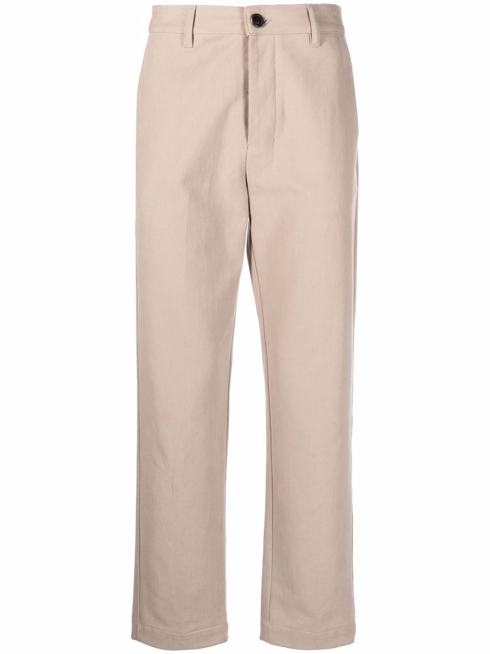 AMI Paris straight-leg cotton trousers - Neutrals von AMI Paris