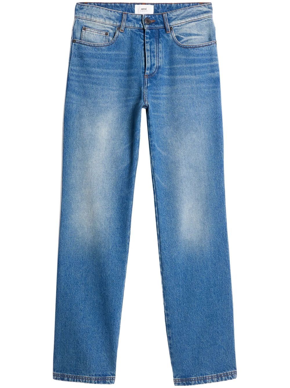 AMI Paris straight-leg faded jeans - Blue von AMI Paris