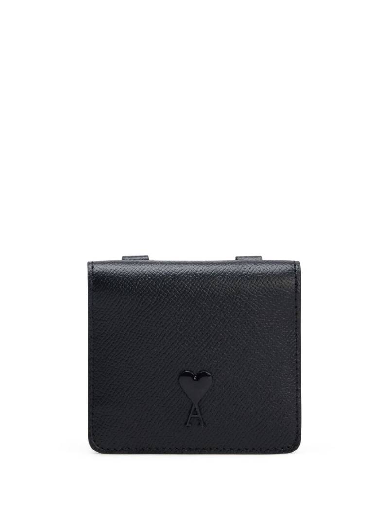 AMI Paris strap leather cardholder - Black von AMI Paris