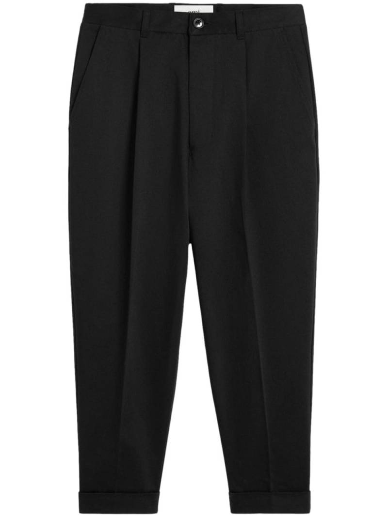 AMI Paris tailored cropped trousers - Black von AMI Paris