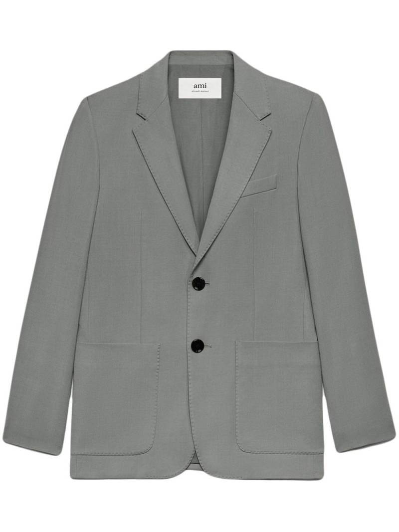 AMI Paris tailored single-breasted blazer - Grey von AMI Paris