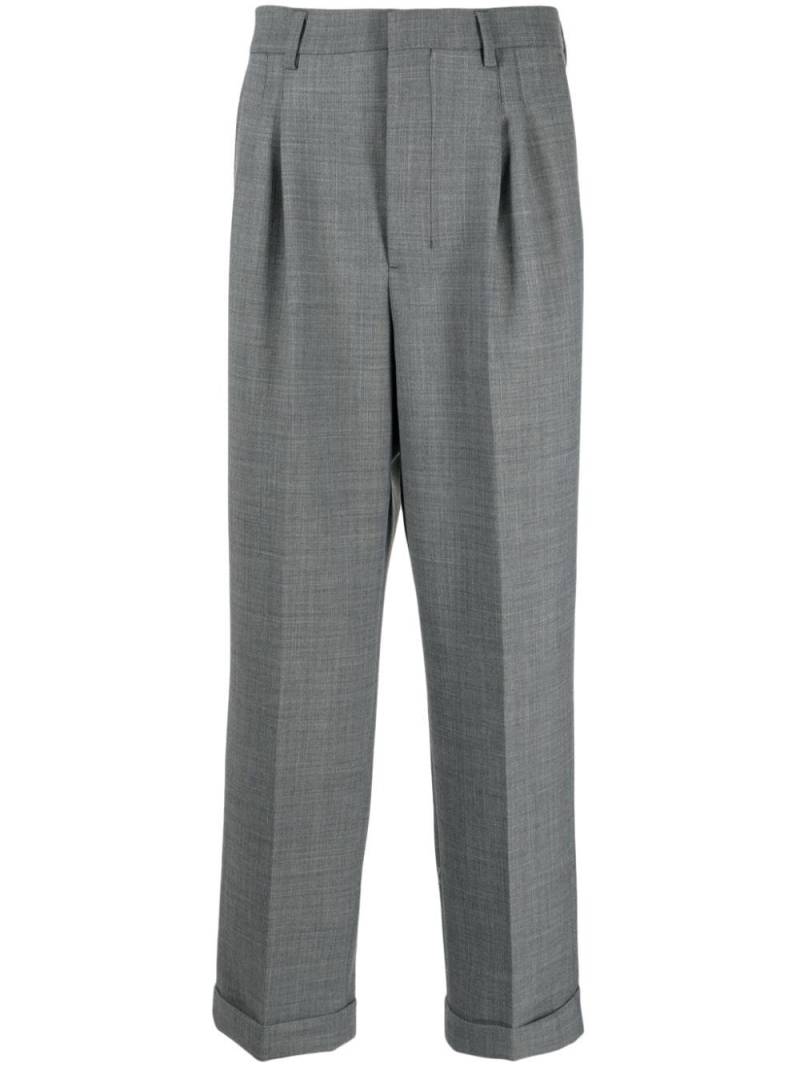 AMI Paris tailored tapered cropped trousers - Grey von AMI Paris