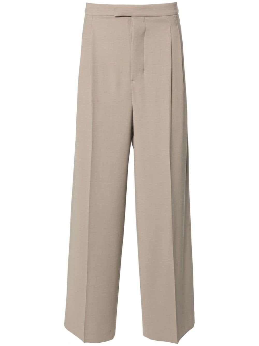 AMI Paris tailored wide-leg trousers - Neutrals von AMI Paris