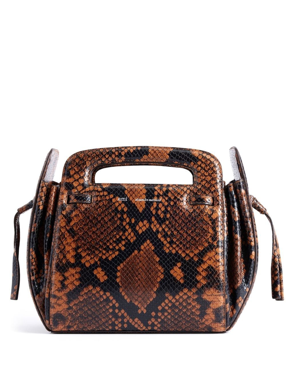 AMI Paris trapeze snakeskin-print tote bag - Brown von AMI Paris