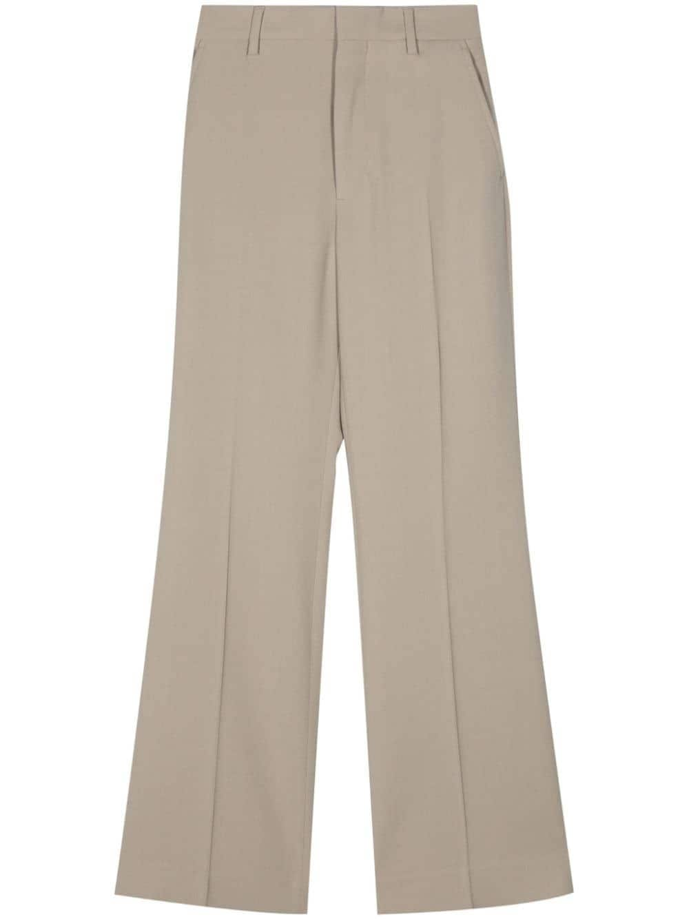 AMI Paris twill mid-rise trousers - Neutrals von AMI Paris