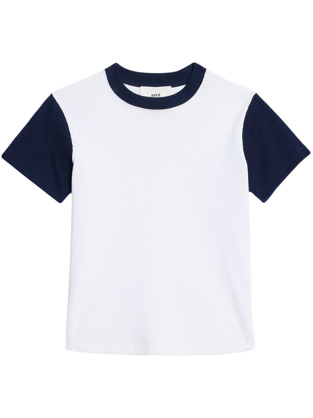 AMI Paris two-tone T-shirt - White von AMI Paris