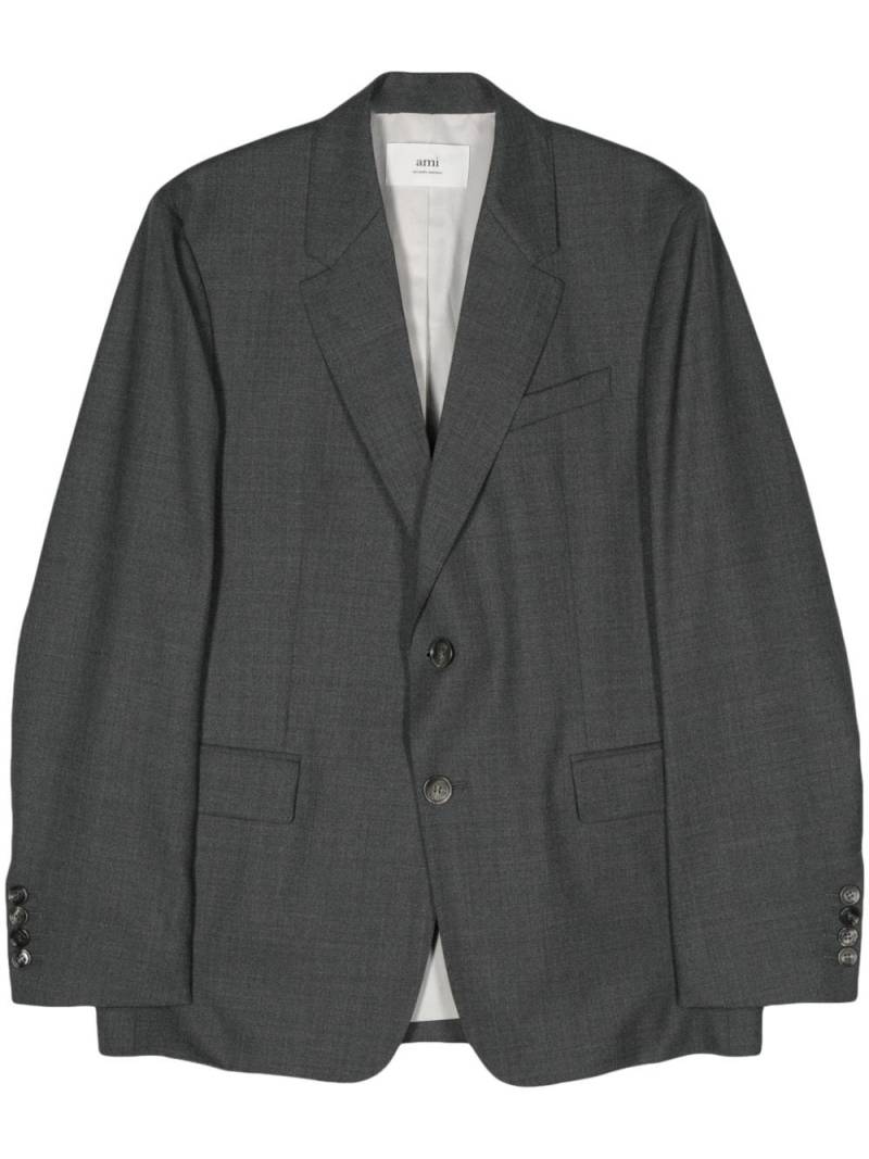 AMI Paris virgin wool blazer - Grey von AMI Paris