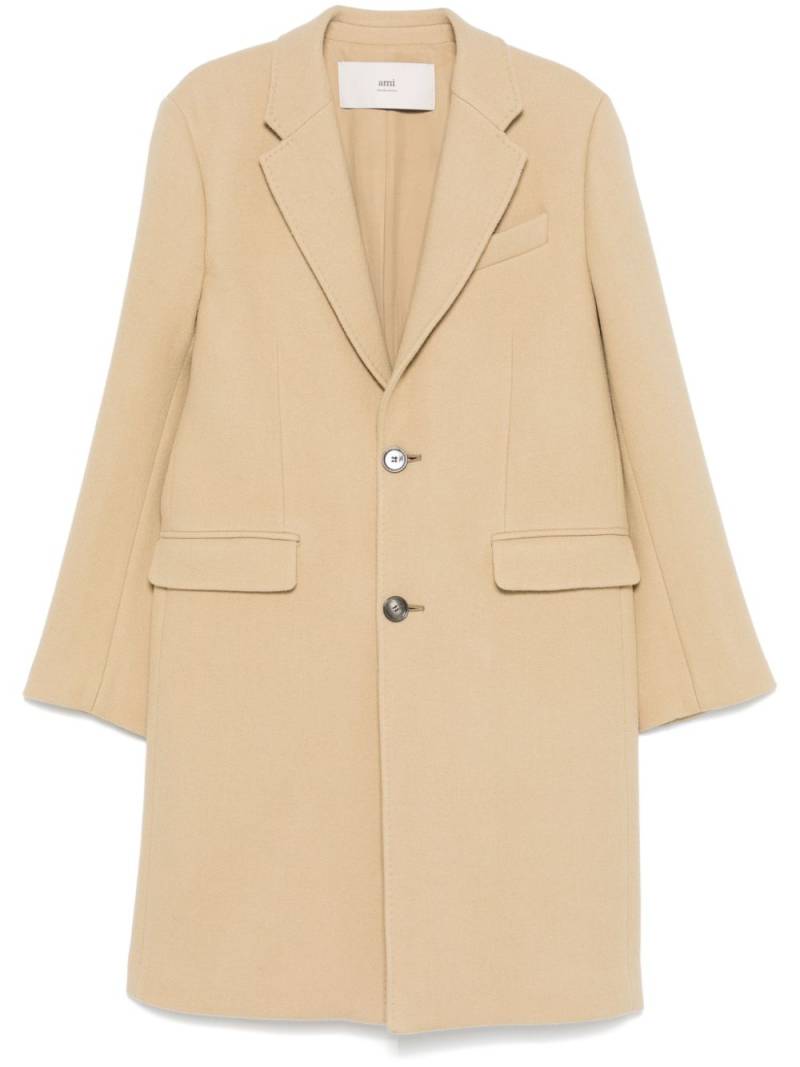 AMI Paris virgin-wool coat - Neutrals von AMI Paris