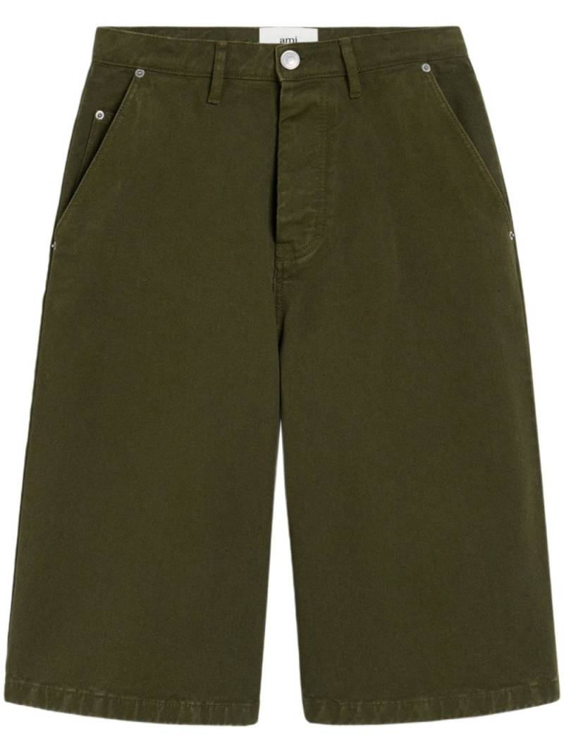 AMI Paris wide-leg Bermuda shorts - Green von AMI Paris