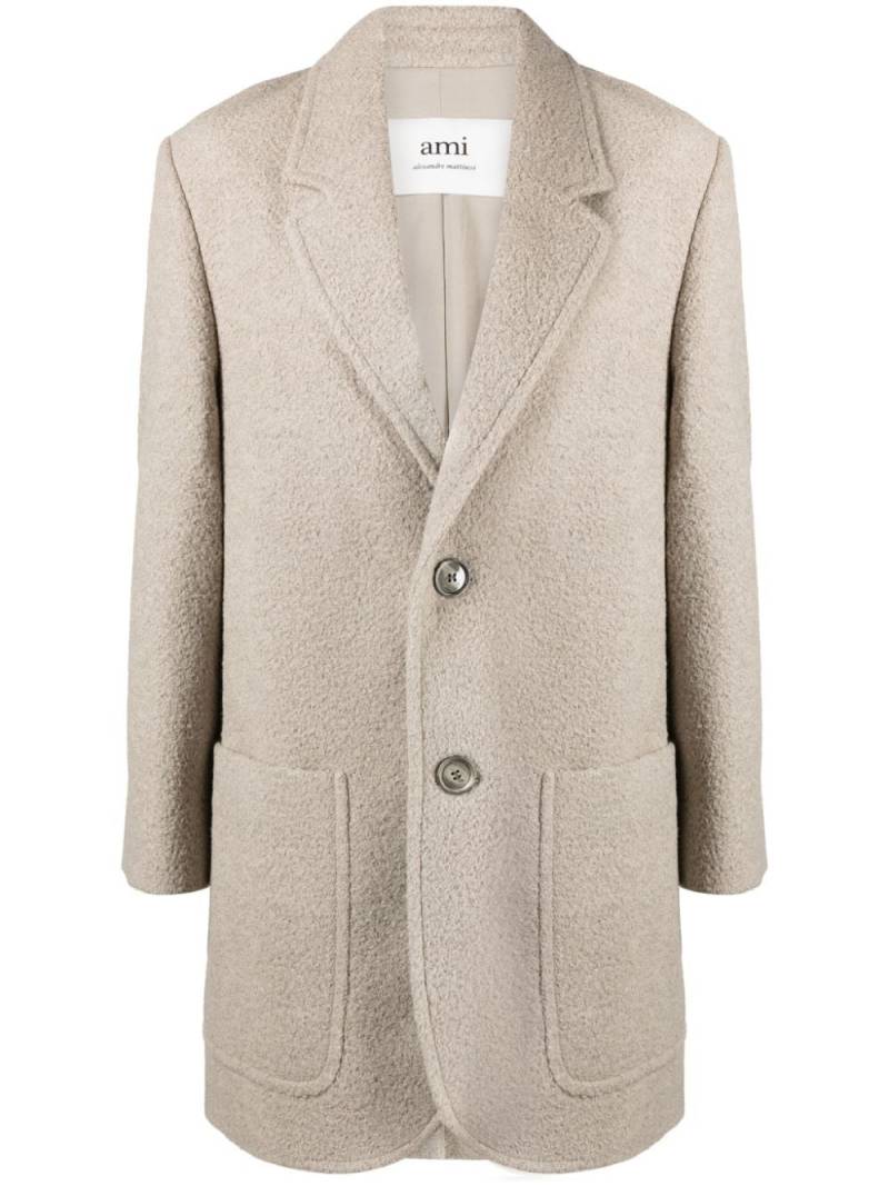 AMI Paris wool-blend bouclé blazer - Neutrals von AMI Paris