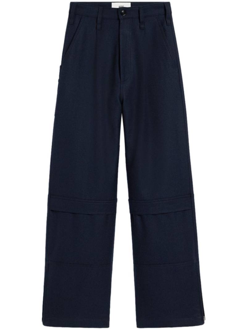 AMI Paris wool cargo trousers - Blue von AMI Paris