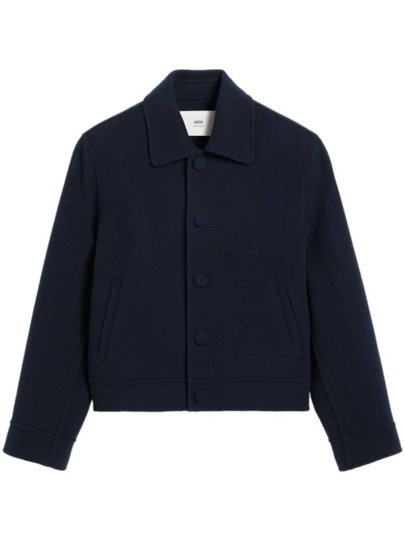 AMI Paris wool-cashmere blend jacket - Blue von AMI Paris