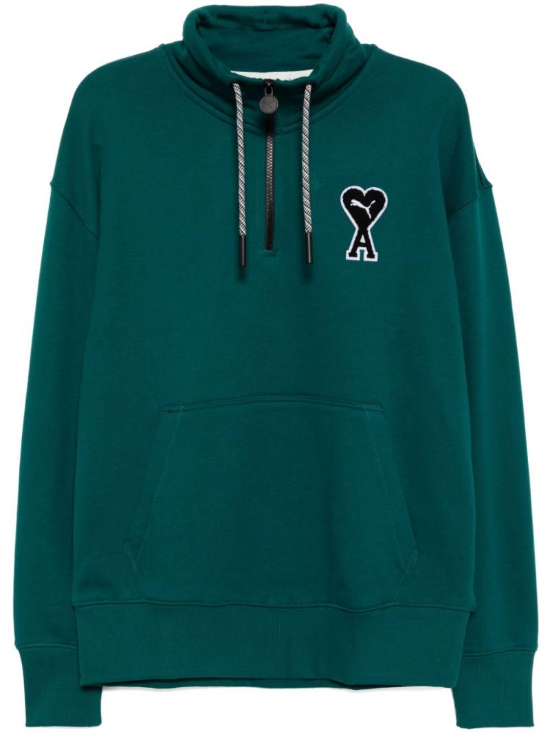 AMI Paris x puma SPS hoodie - Green von AMI Paris