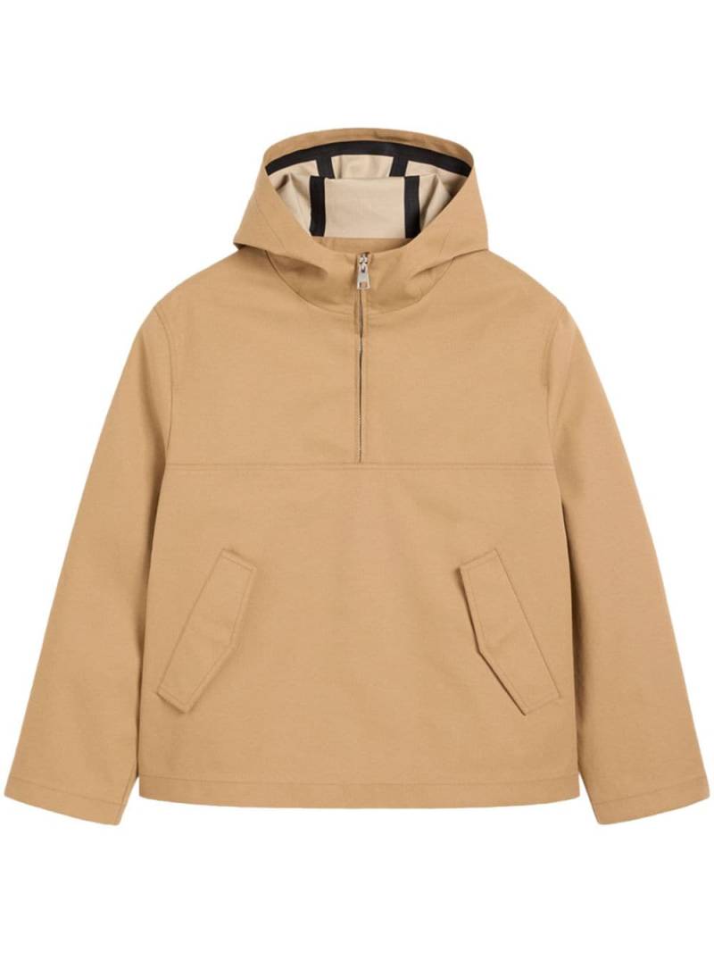 AMI Paris zip-up hooded cotton jacket - Neutrals von AMI Paris