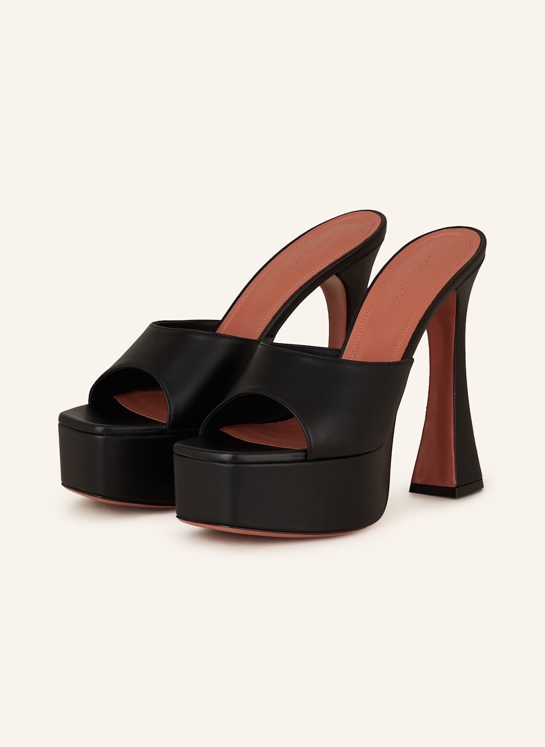Amina Muaddi Plateau-Mules Dalida schwarz Amina Muaddi Plateau-Mules Dalida schwarz von AMINA MUADDI