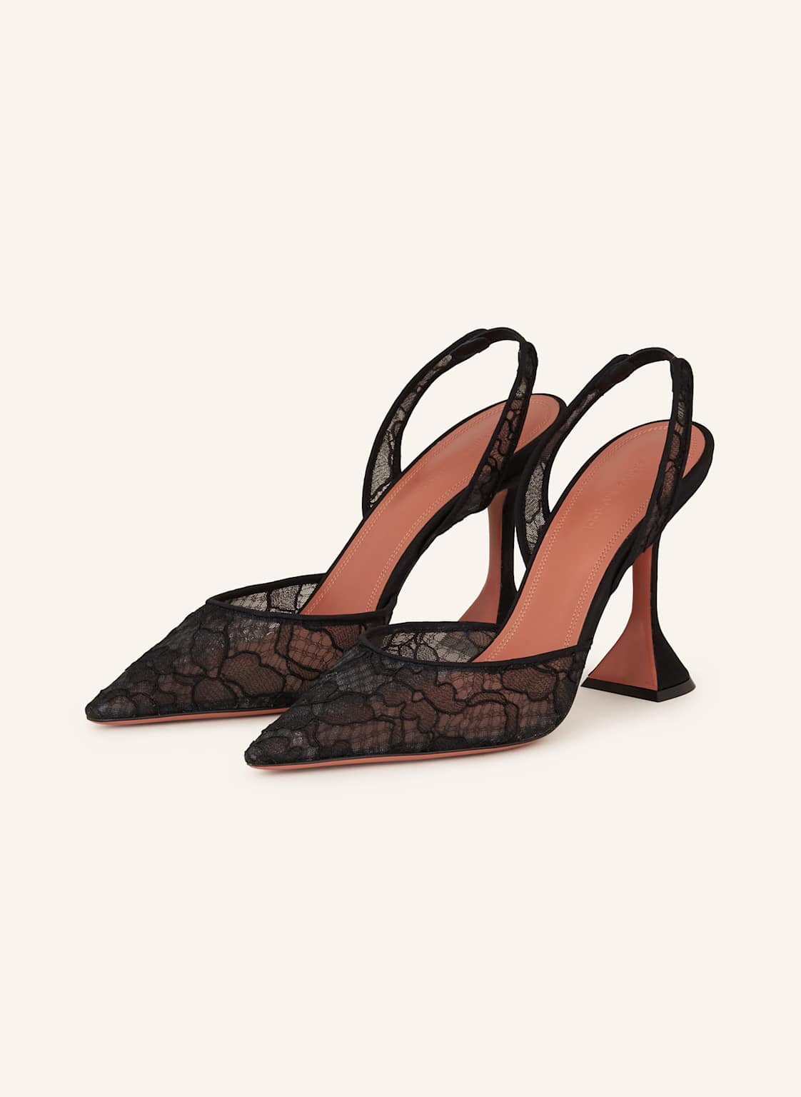 Amina Muaddi Slingpumps Holli schwarz von AMINA MUADDI