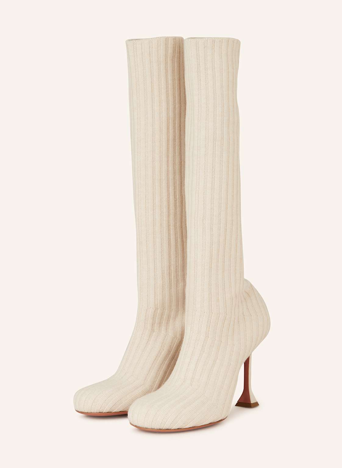 Amina Muaddi Stiefel Veneda beige Amina Muaddi Stiefel Veneda beige von AMINA MUADDI