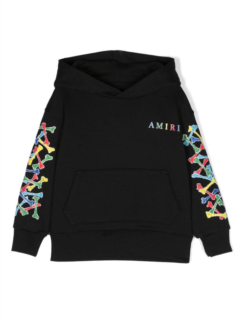 AMIRI KIDS Bones Scribble logo-print hoodie - Black von AMIRI KIDS