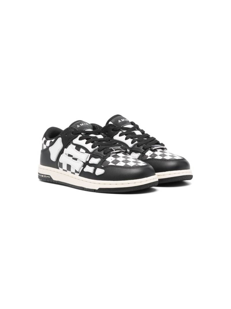 AMIRI KIDS Skel checkered sneakers - Black von AMIRI KIDS