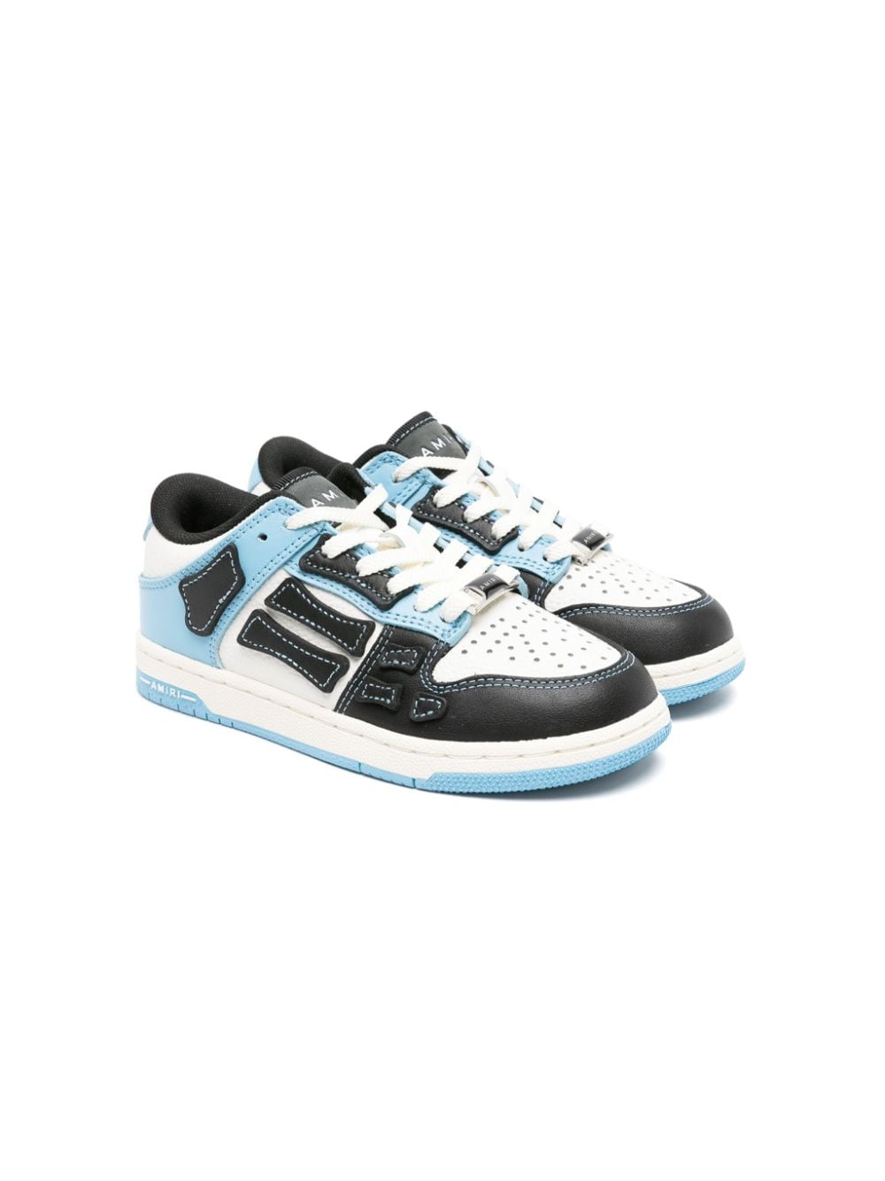 AMIRI KIDS Skel leather sneakers - Blue von AMIRI KIDS