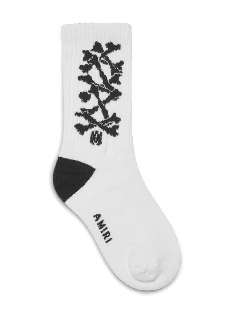 AMIRI KIDS bone-print socks - White von AMIRI KIDS