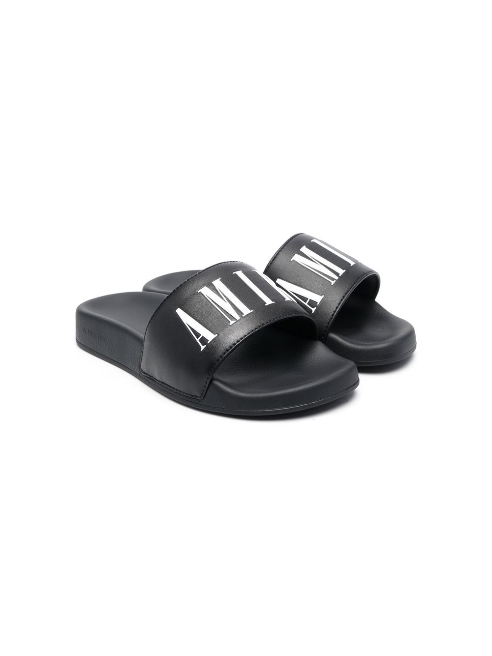 AMIRI KIDS logo-print open-toe slides - Black von AMIRI KIDS