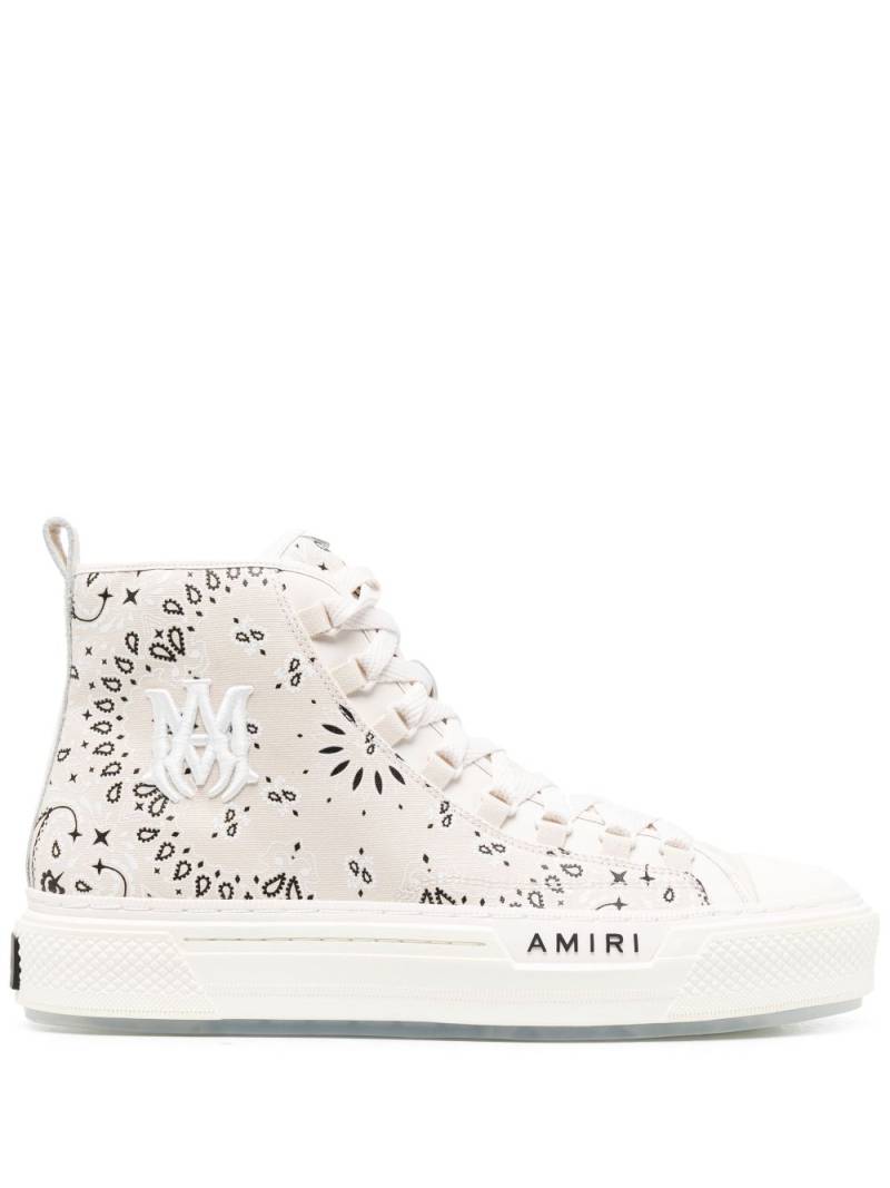 AMIRI Bandana M.A. Court high-top sneakers - Neutrals von AMIRI