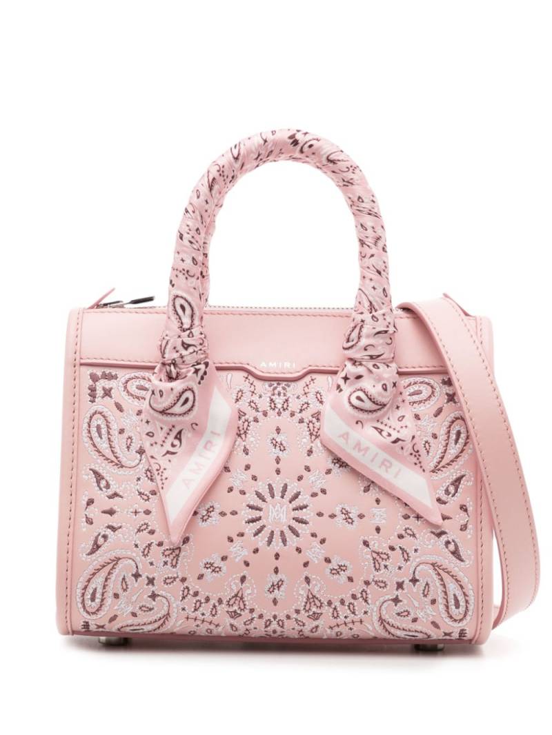 AMIRI Bandana Micro Triangle crossbody bag - Pink von AMIRI