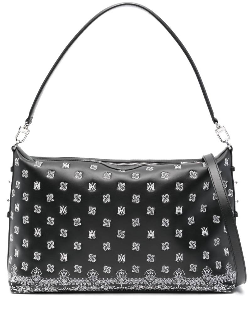 AMIRI Bandana-embroidered shoulder bag - Black von AMIRI