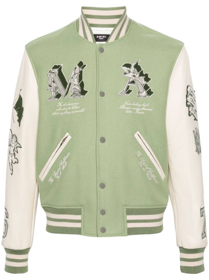 AMIRI MA Angel varsity jacket - Green von AMIRI